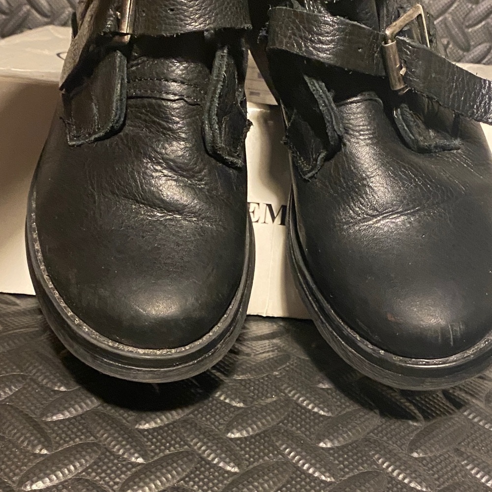 Steve Madden Bounti Black Leather Combat & Moto Boots - Size 6 (Pre-Owned, GC) - Picture 7 of 11